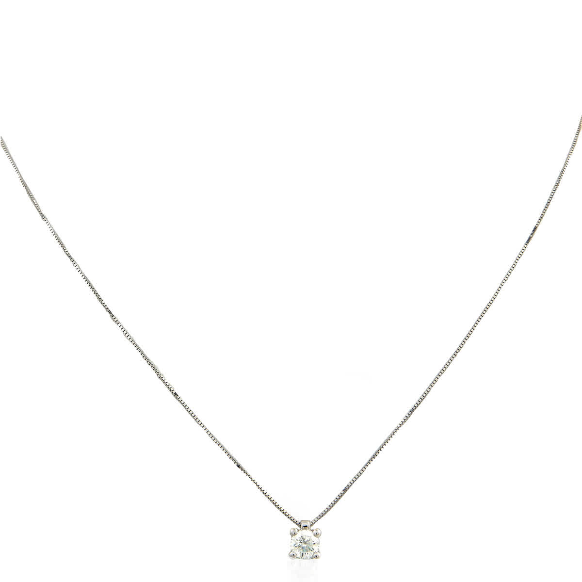 Salvini Virginia White Gold 041 CT Diamond Solitaire Necklace 928$