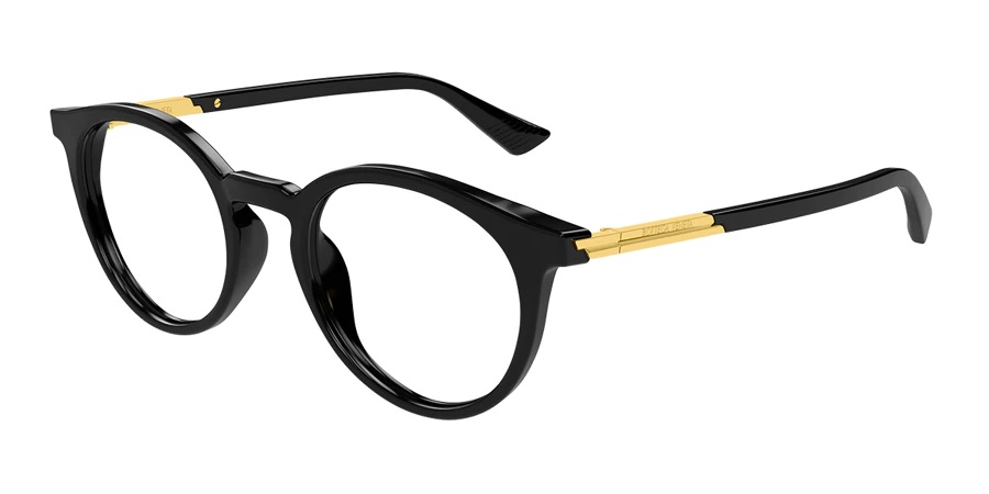 Bottega Veneta Demo Oval Unisex Eyeglasses BV1335OA 001 50