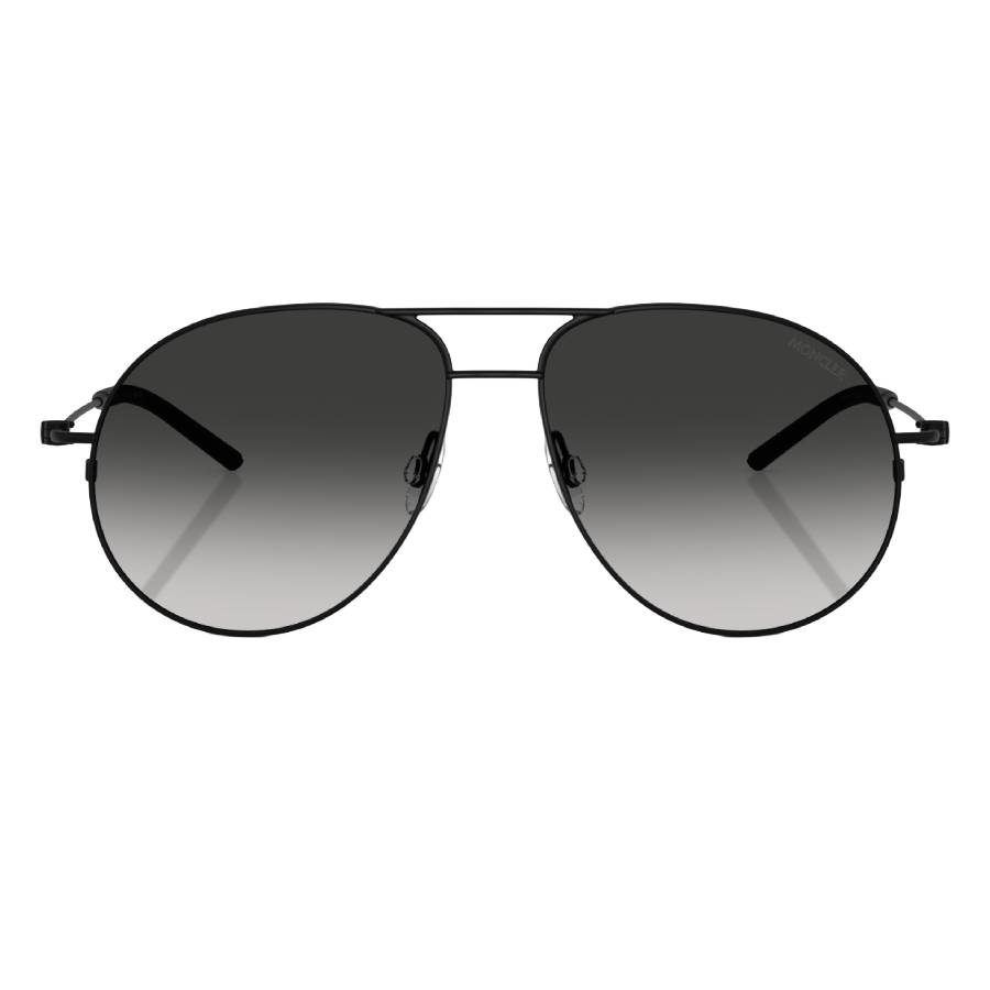 Moncler Flyze Light Grey Gradient Black Pilot Unisex Sunglasses ME4002 10013C 58