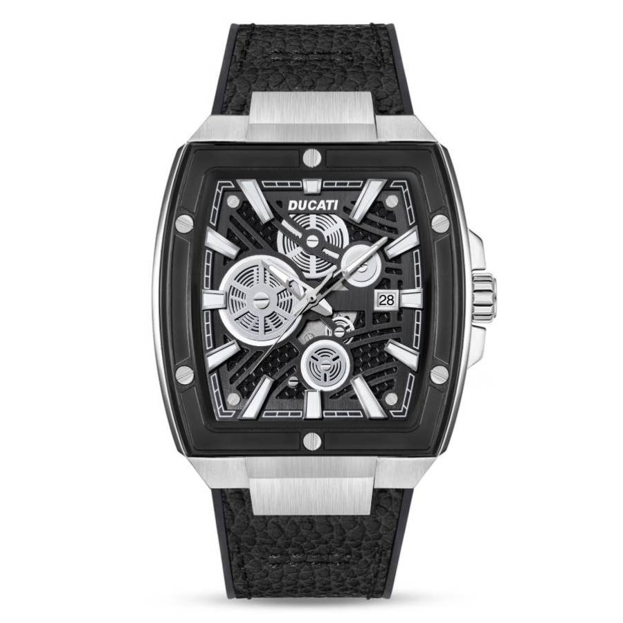 Ducati Classic 3H Quartz Black Dial Mens Watch DTWGB0000701