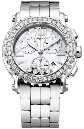 Chopard Happy Sport Mother of Pearl Chronograph Dial Mens Watch 288506-2005 21645$