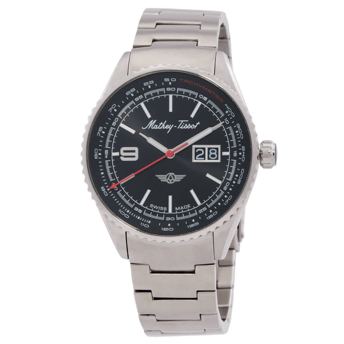NWT Mathey-Tissot Atlas Quartz Black Dial Men\'s Watch Mathey-Tissot Atlas Quartz Black Dial Men main image 2