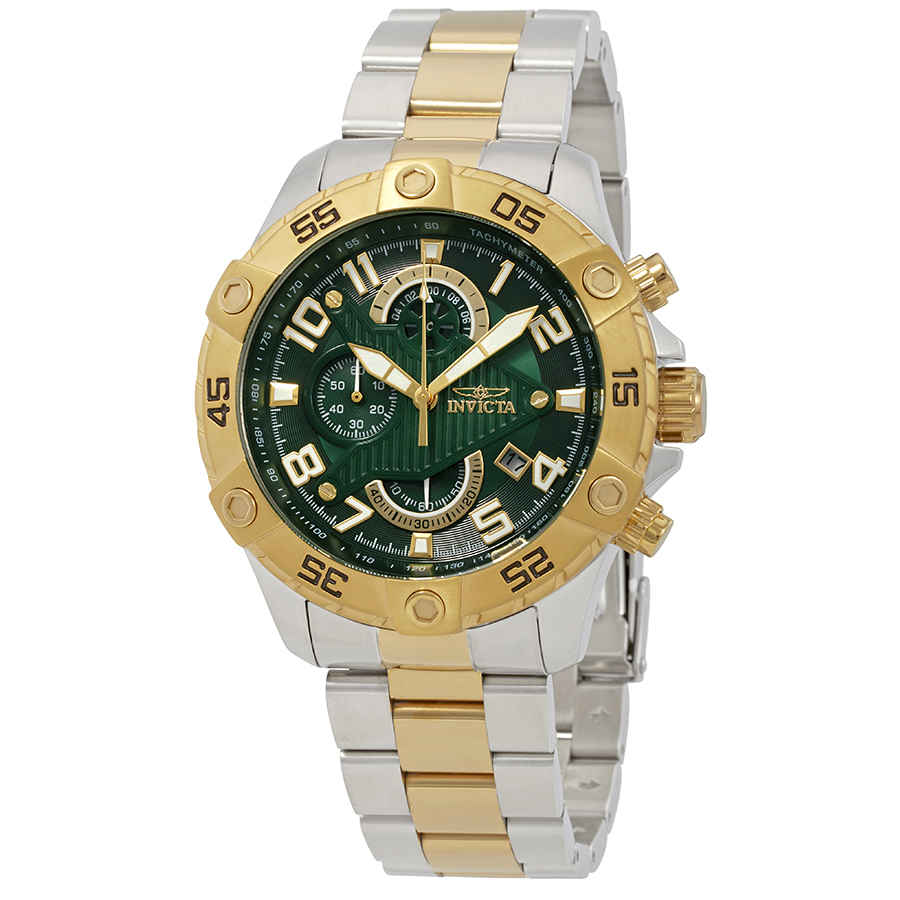 NWT Invicta S1 Rally Chronograph Green Dial Two-Tone Men\'s Watch Invicta S1 Rally Men main image 3