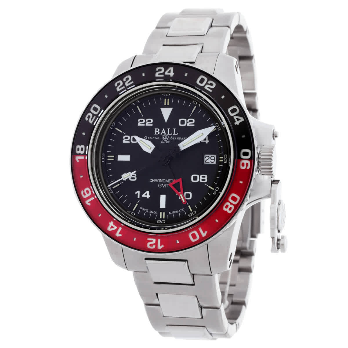 Ball Engineer Hydrocarbon AeroGMT II Automatic Black Dial Coke Bezel Mens Watch DG2118C-S3C-BK 2150$