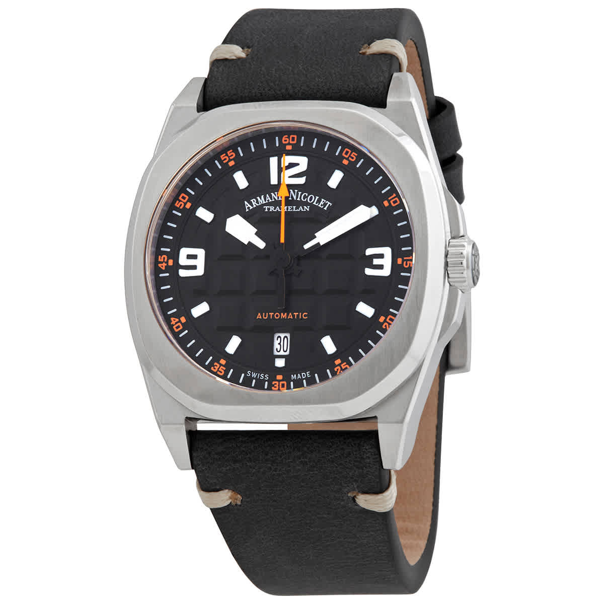 Armand Nicolet JH9 Datum Automatic Black Dial Mens Watch A660HAA-NO-PK4140NR