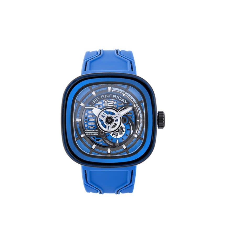 Sevenfriday PS-Colored Carbon Automatic Day-Night Blue Dial Mens Watch PS304 1050$