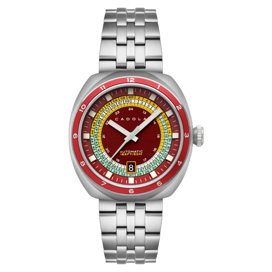 Cadola Giulia Suprema Automatic Red Dial Mens Watch CD-1044-44