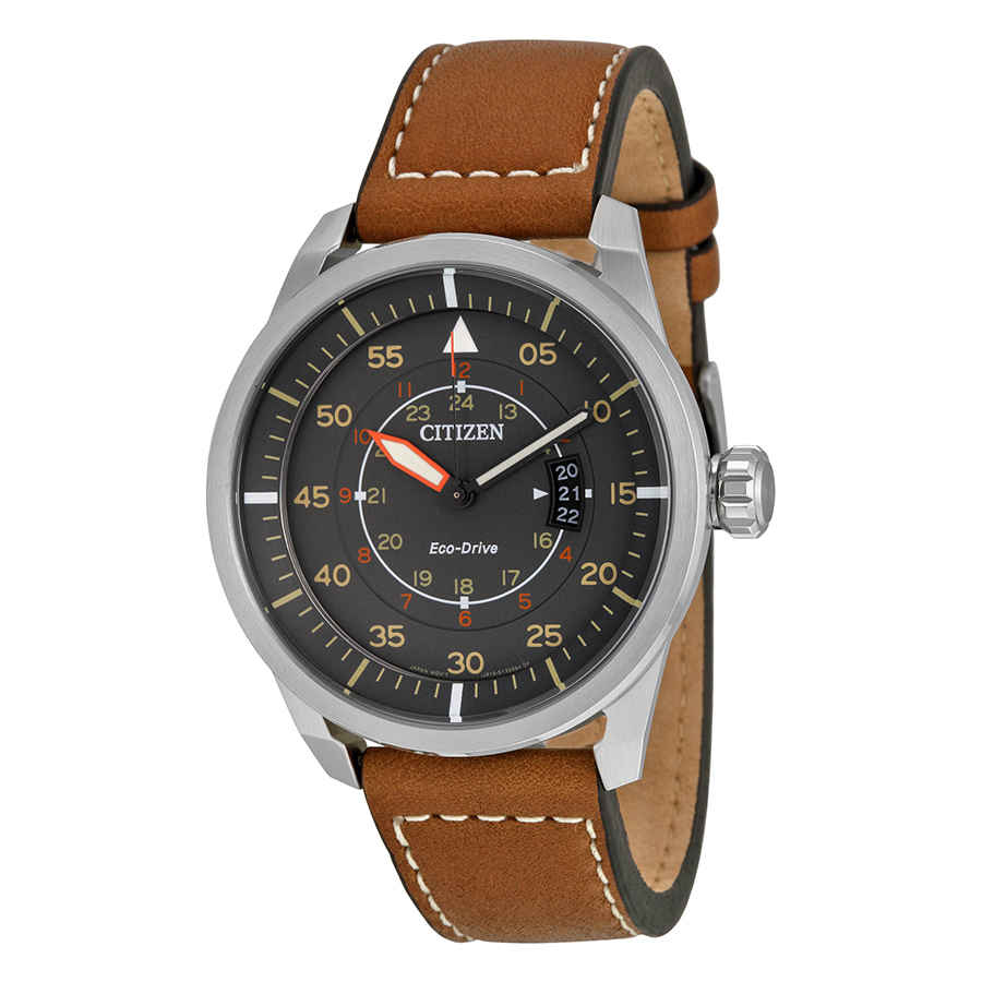 Citizen Avion Dark Grey Dial Mens Watch AW1361-10H