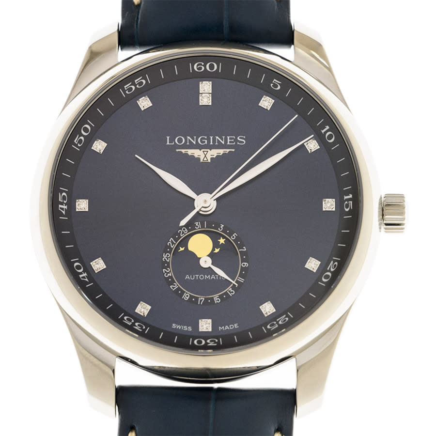 Longines Master Automatic Diamond Blue Dial Mens Watch L29194970 3453$