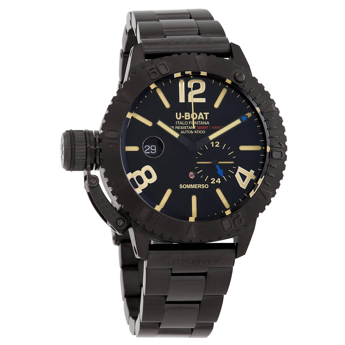 U-Boat Sommerso Automatic Black Dial Mens Watch 9015MT 2325$
