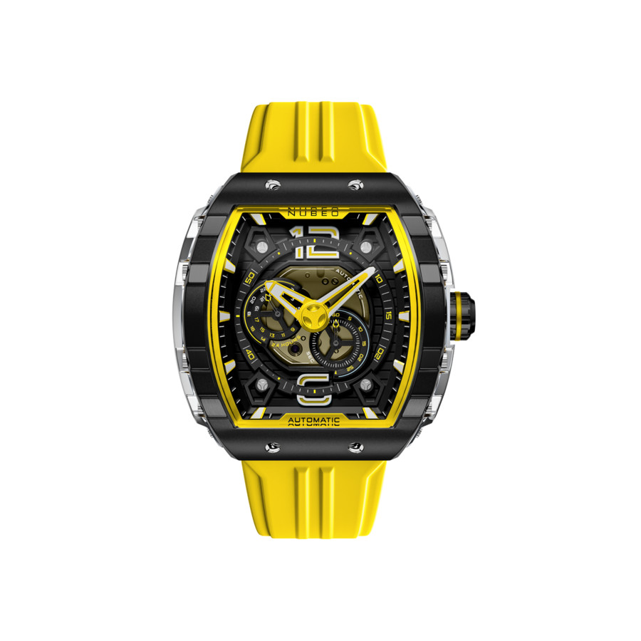 Nubeo Magellan Black Dial Mens Watch NB-6087-08