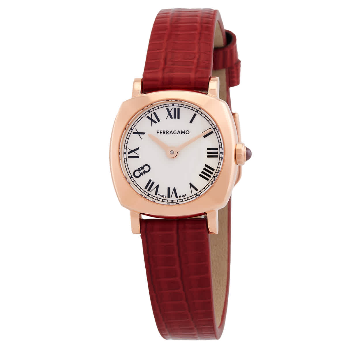 Ferragamo Soft Square Quartz White Dial Ladies Watch SFKU00323 270$