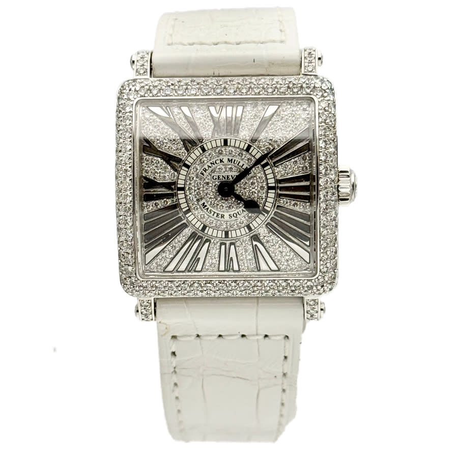 Franck Muller Master Square Quartz Diamond Ladies Watch 6002 S QZ R D CD-WHT 7557$