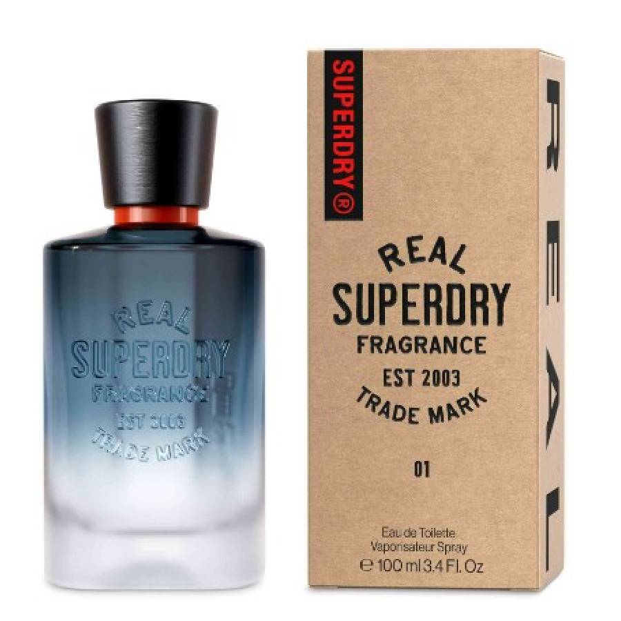 Superdry Mens Real Superdry 01 EDT Spray 3.4 oz Fragrances 7640171195674