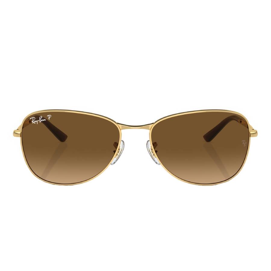 Ray-Ban Rb3733 Sunglasses Arista Gold Frame Brown Lenses Polarized 59-17