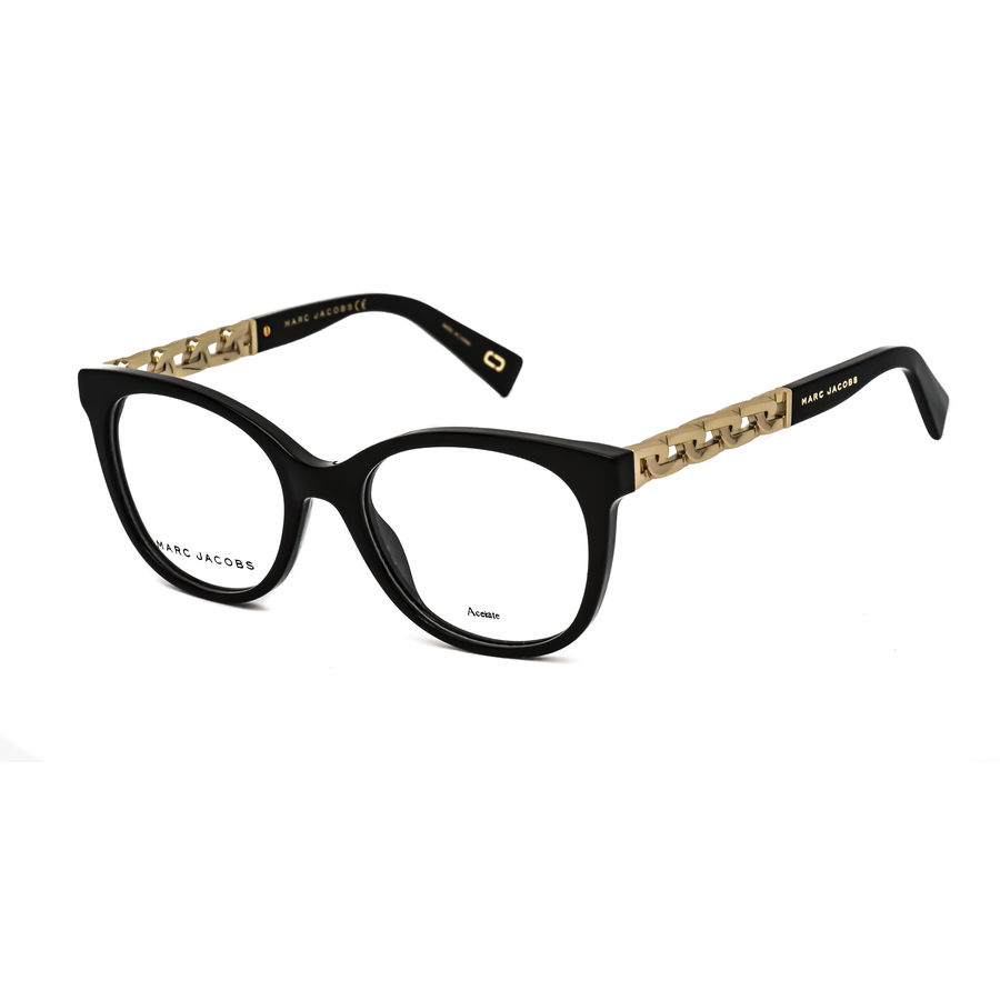 Marc Jacobs Ladies Black Oval Eyeglass Frames Marc33502m20052 | ModeSens