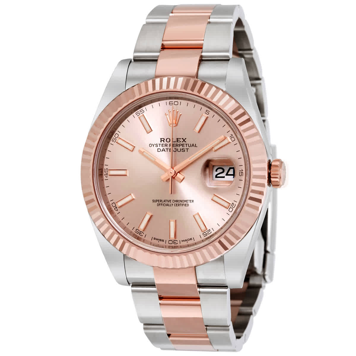 Rolex Datejust 41 Sundust Dial Steel and 18K Everose Gold Mens Watch 126331SNSO