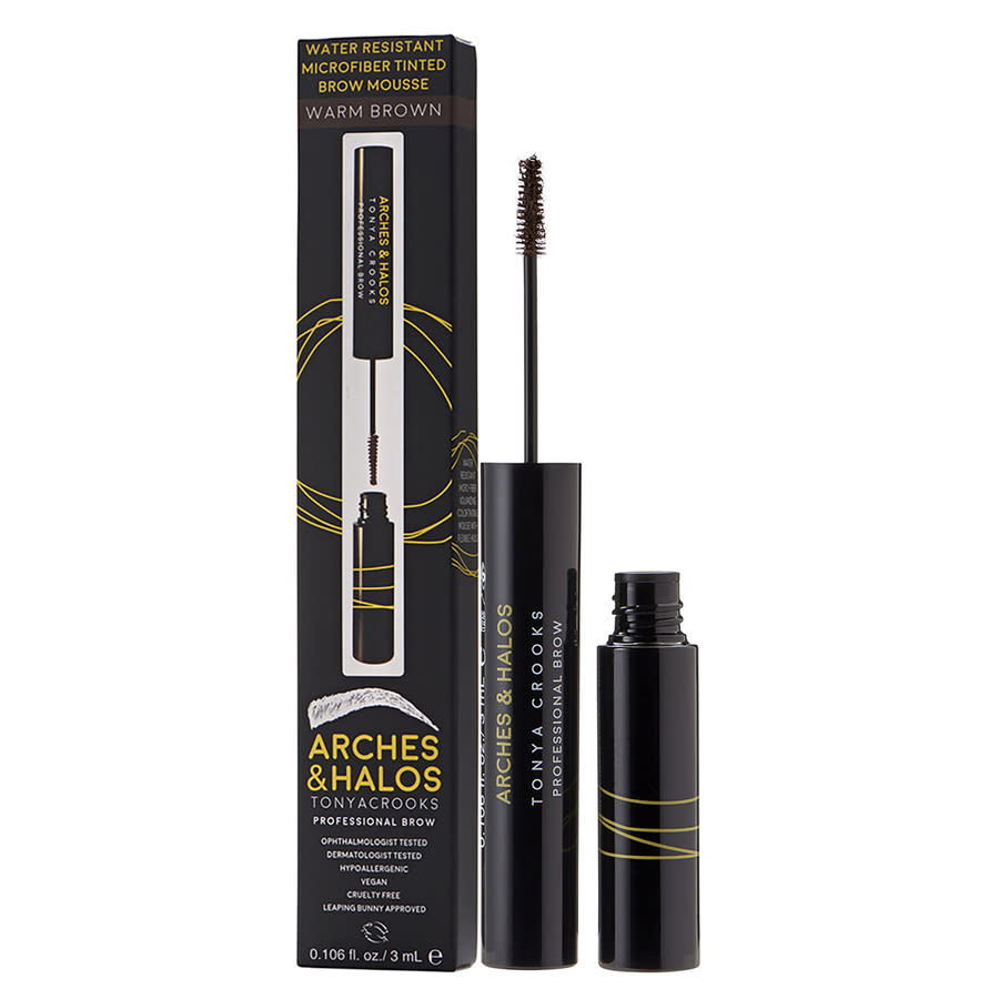 Arches & Halos Ladies Microfiber Tinted Brow Mousse 0.106 oz Warm Brown Makeup 818881021041