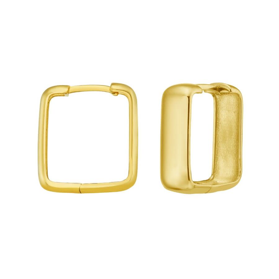 Tresorra 14K Yellow Gold Square Hoop Earrings 785$