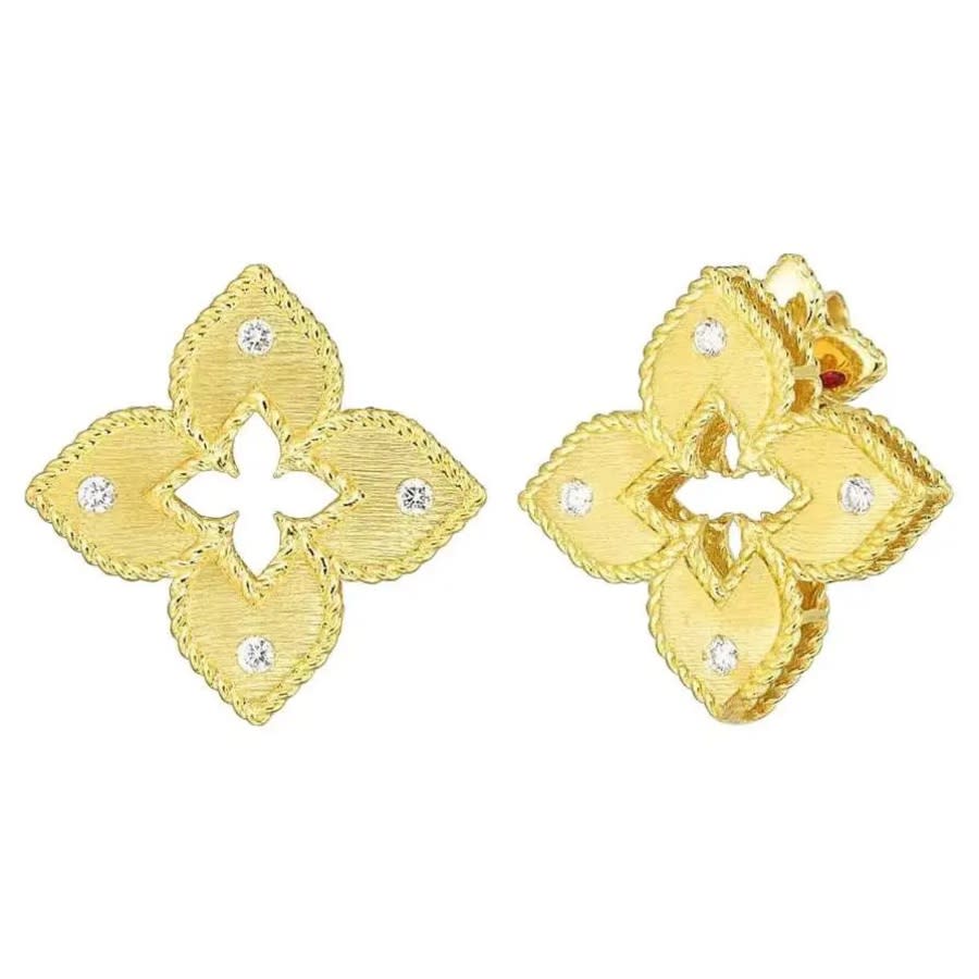Roberto Coin Diamond Petite Princess Flower Earring - 7772985AYERX 2475$