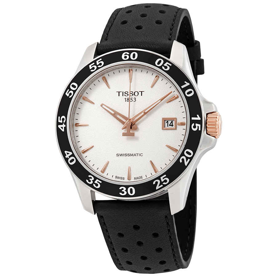 tissot v8 automatic silver dial men's watch