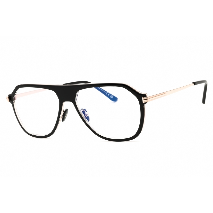 Tom Ford FT5943-B 003 Blue-Light Block Men's Glasses Black Size 56 - Free Lenses - Blue Light Block Available