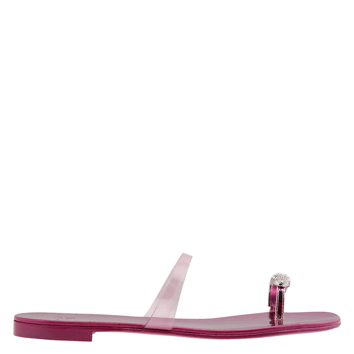 Giuseppe Zanotti Ring Plexi Slip On Flat Sandals eBay