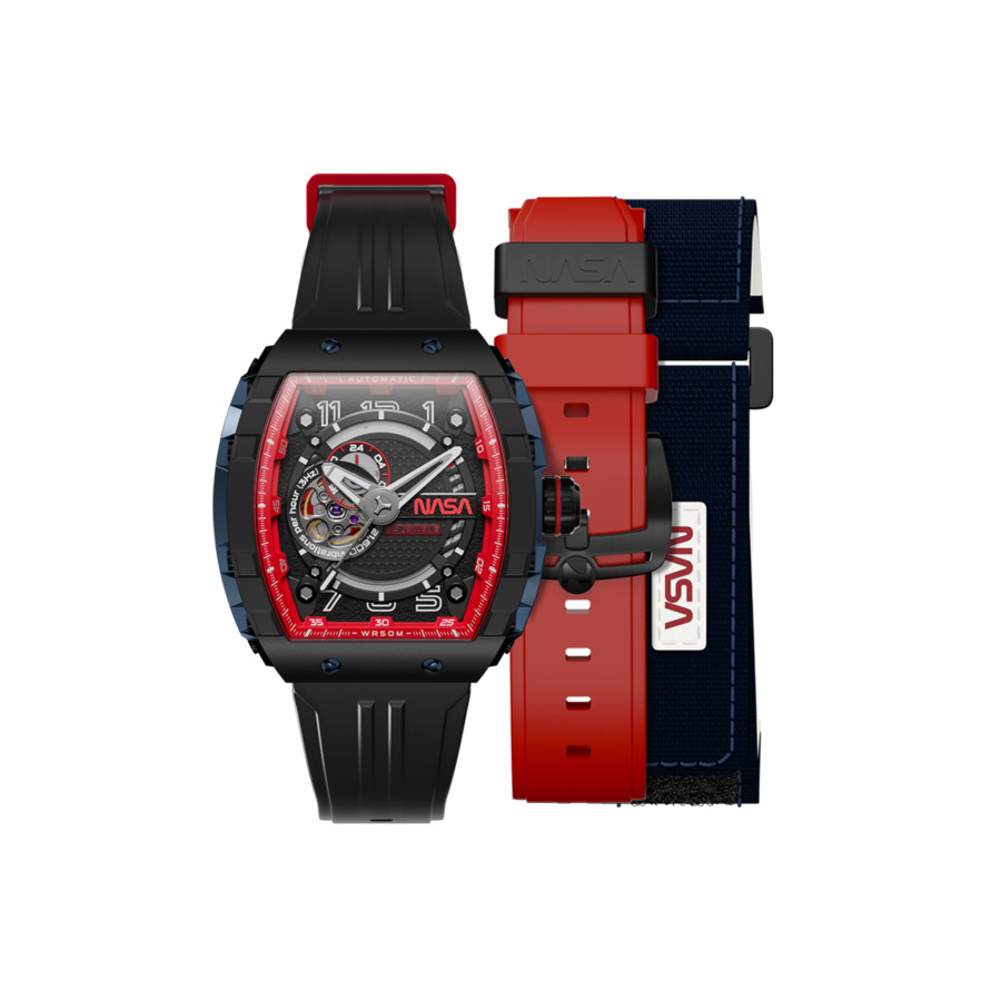 Nubeo Magellan Automatic Black Dial Mens Watch NB-6047-NAS-03 238$
