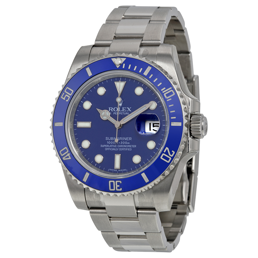 Preowned Rolex Submariner Blue Dial Mens Watch 116619LB