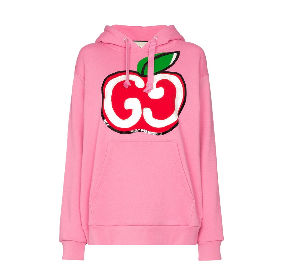 pink hoodie gucci