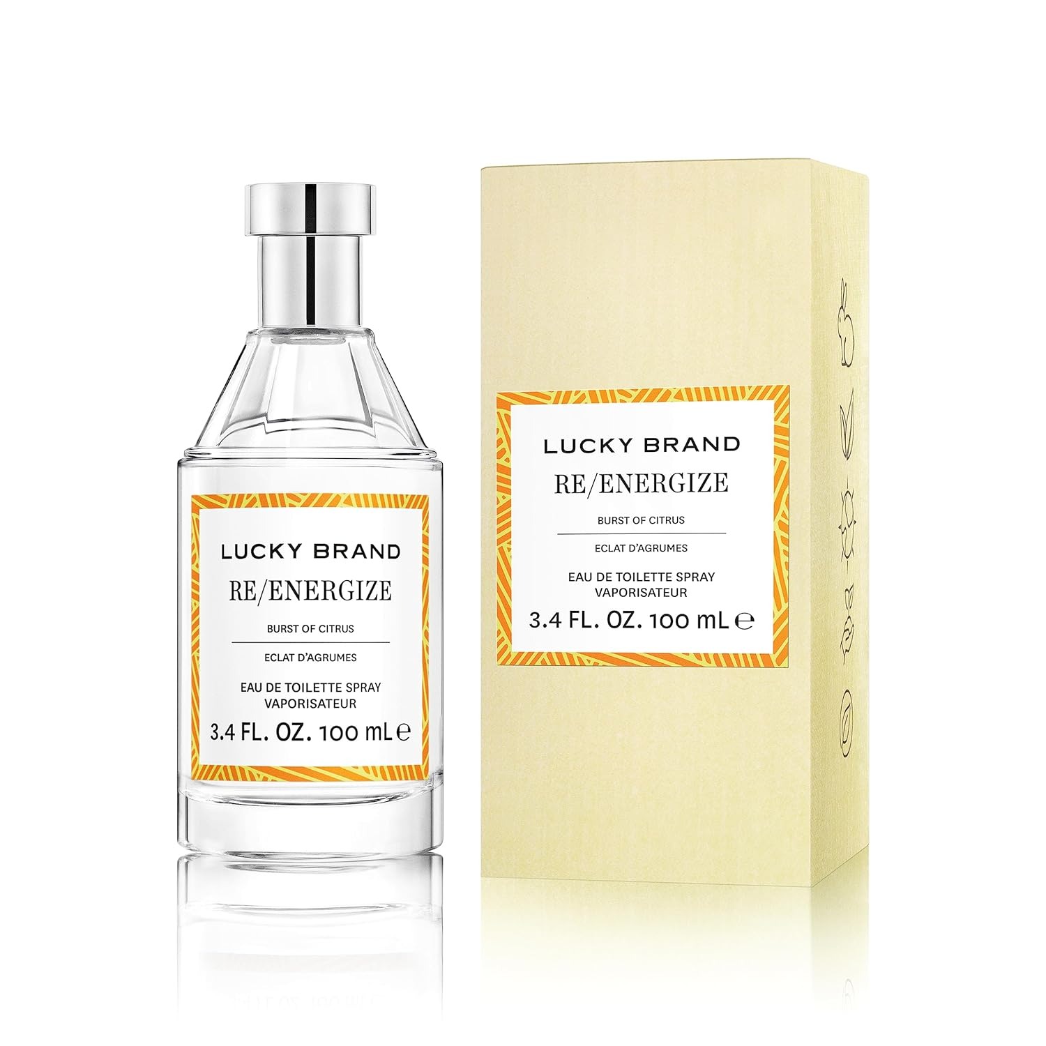 Lucky Brand Unisex Re/Energize EDT Spray 3.4 oz Fragrances 719346228961