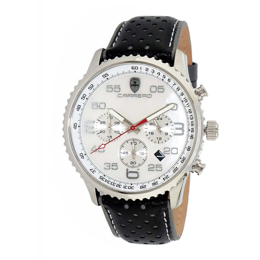 Torino Carrero Aureum Chronograph Quartz White Dial Mens Watch C1S7023-WT