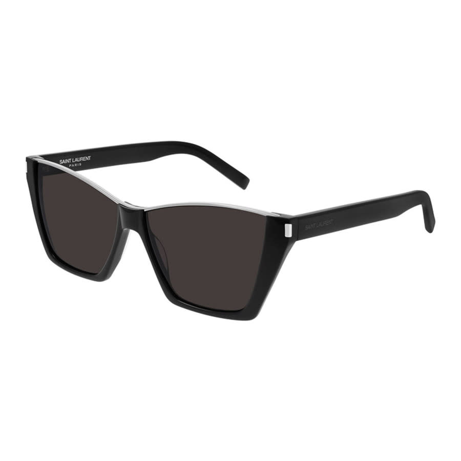 Saint Laurent Ladies Black Cat Eye Sunglasses SL369KATE 001