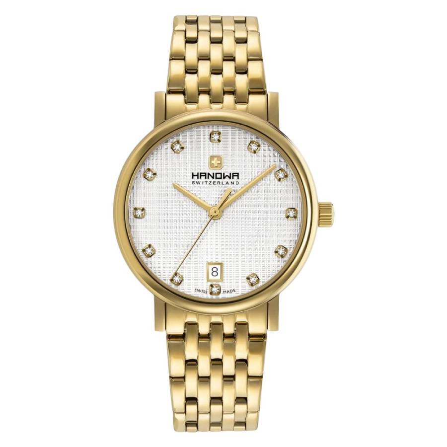 Hanowa Rivera Quartz Crystal Silver Dial Ladies Watch HAWLH2200511