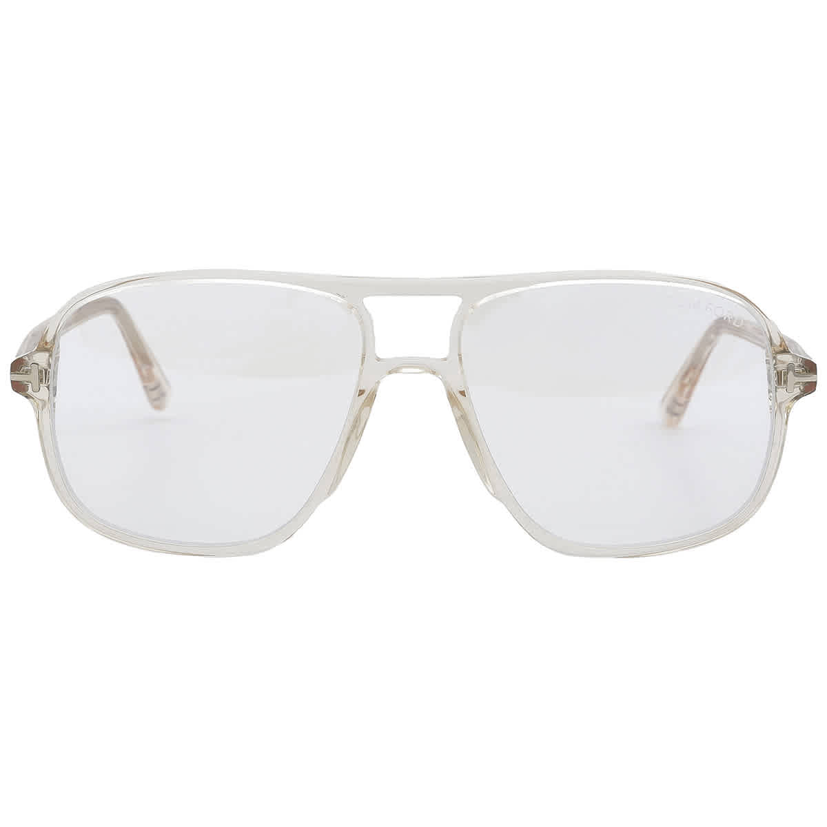 Tom Ford FT5737-B 045 Blue-Light Block Men's Glasses Brown Size 56 - Free Lenses - Blue Light Block Available