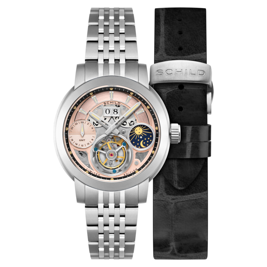 Schild Heinrich GMT Rose Gold-tone Dial Mens Watch SC-1018-33 999$
