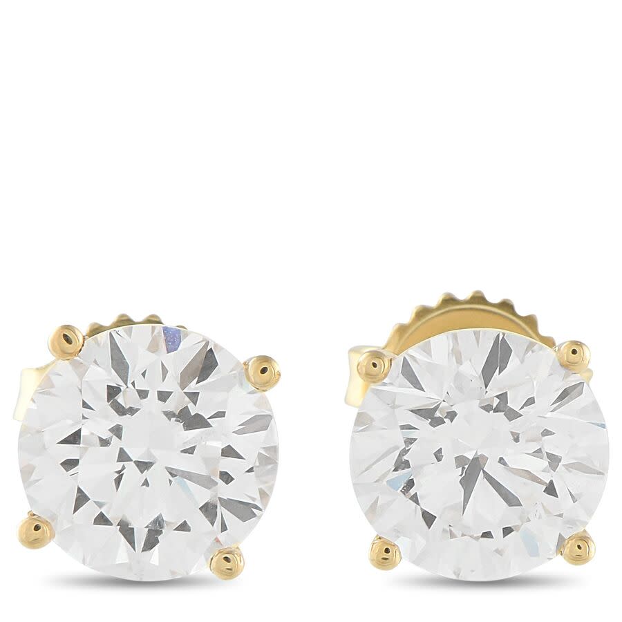 LB Exclusive 14K Yellow Gold 4.10 ct Lab Grown Diamond Stud Earrings LG01 091125