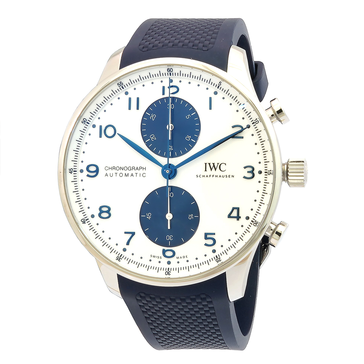 Pre-owned IWC Portugieser Chronograph White Dial Mens Watch IW371620 6818$