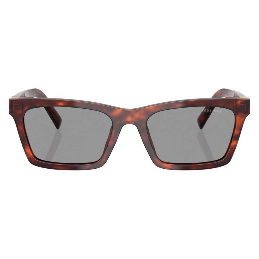 Miu Miu Grey Rectangular Ladies Sunglasses MU A05SF 21C40O 55