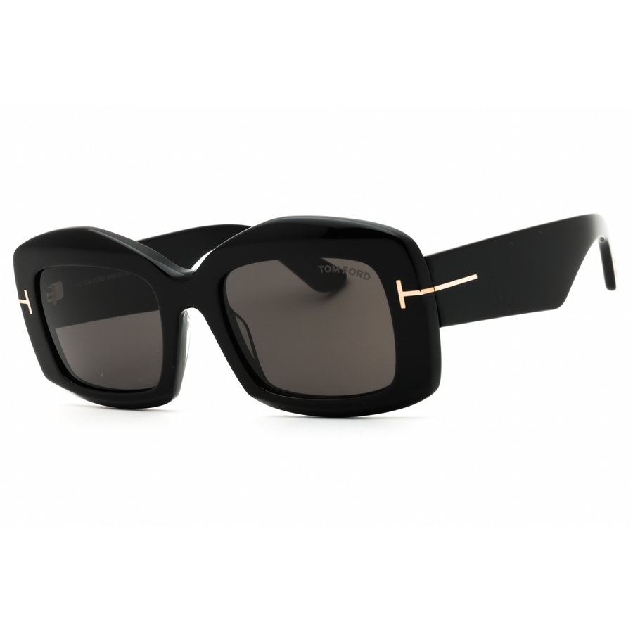 Tom Ford Woman Sunglass Venetia_Tr - Frame color: Black Shiny, Lens color: Grey