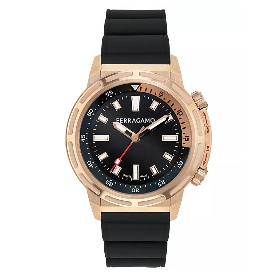 Ferragamo Sport Quartz Black Dial Mens Watch SFJA00424