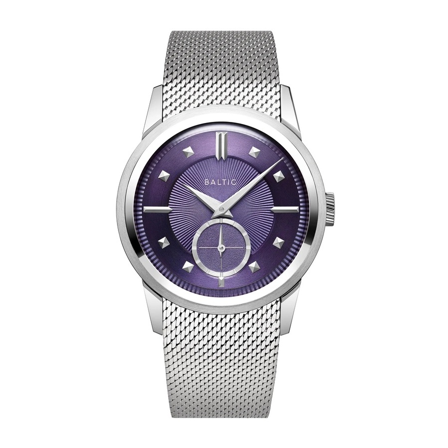 Baltic Prismic Hand Wind Purple Dial Mens Watch PRISMPURP