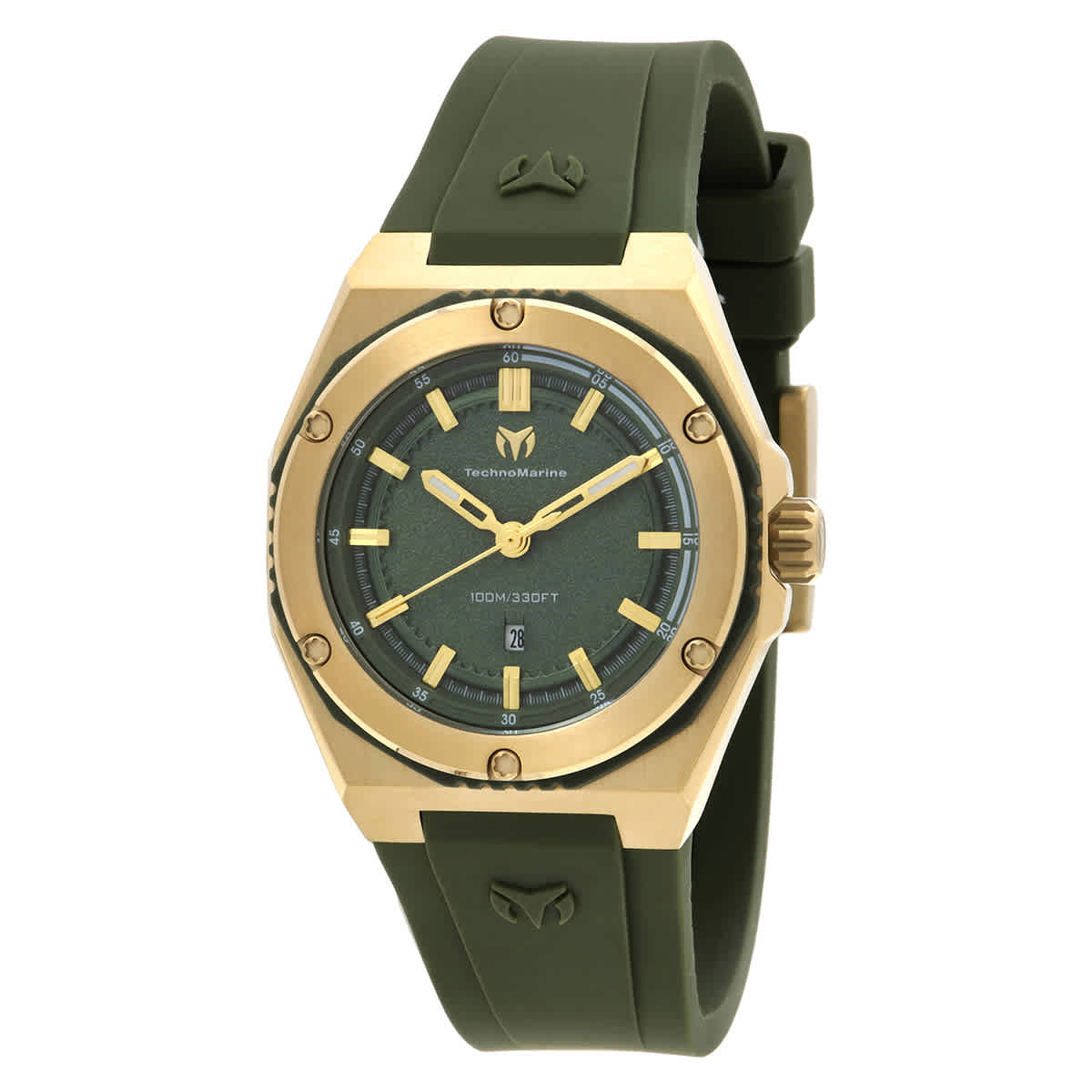 Technomarine Coral Quartz Olive Green Dial Ladies Watch TM-416083 120$