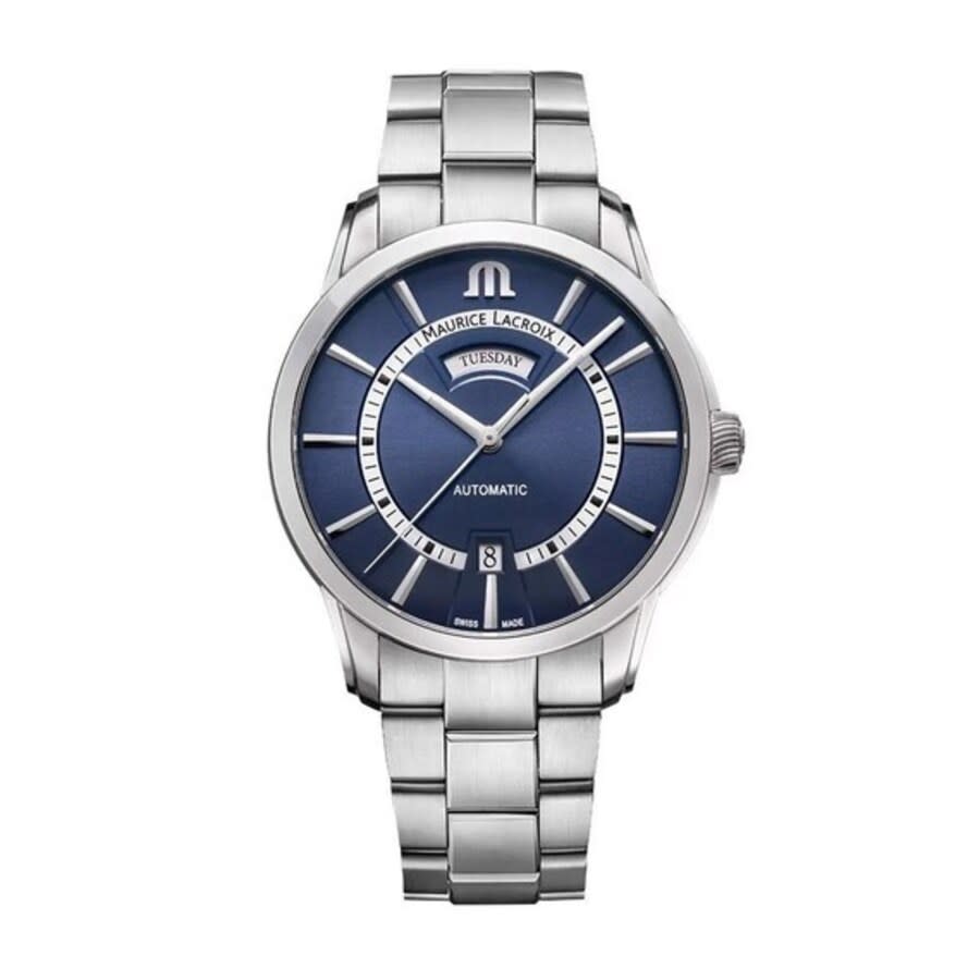 Maurice Lacroix Pontos Automatic Blue Dial Mens Watch PT6358-SS00H-431-C 1395$