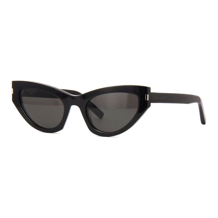 Saint Laurent Ladies Black Cat Eye Sunglasses SL215GRACE 001