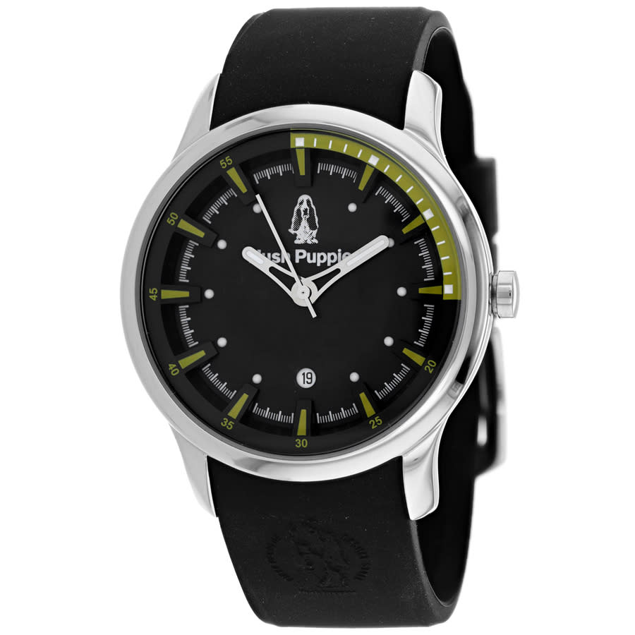 Hush Puppies Classic Quartz Black Dial Mens Watch HP.3570M.9502