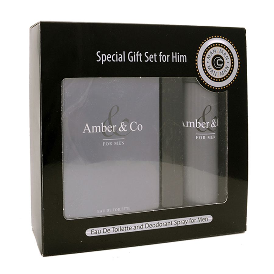 C Classic Mens Amber & Co Gift Set Fragrances 7290106264618