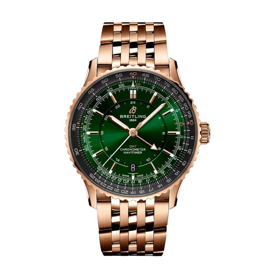 Breitling Navitimer 41 Automatic Green Dial Mens Watch R32310251L1R1