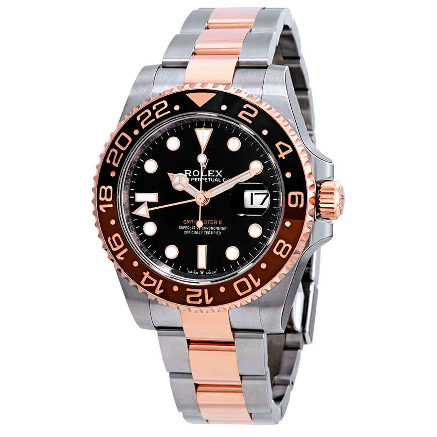 Rolex GMTMaster II Root Beer Automatic Mens Steel and 18 ct Everose Gold Oyster Watch 126711CHNR