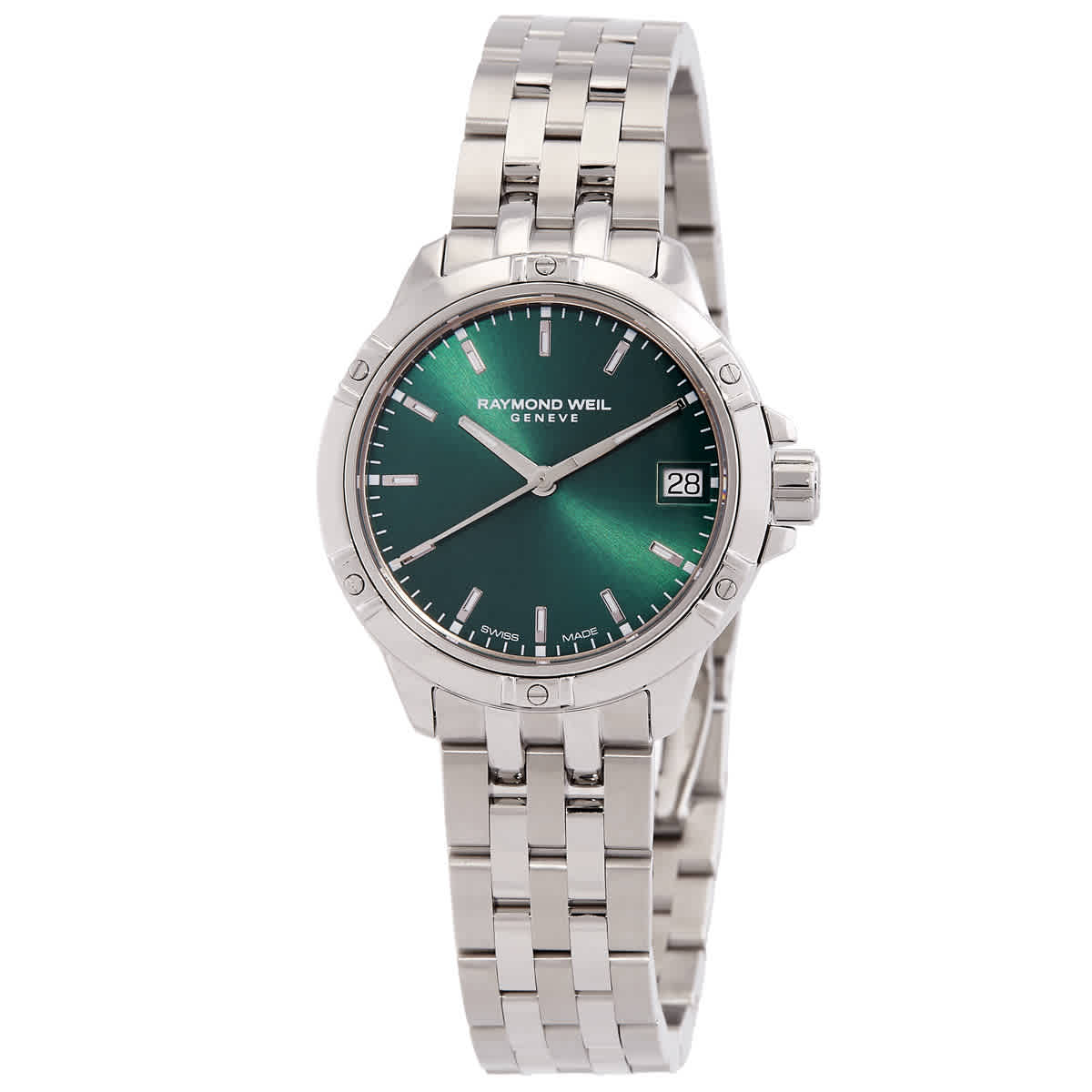 Raymond Weil Tango Quartz Green Dial Ladies Watch 5960-ST-52051 519$